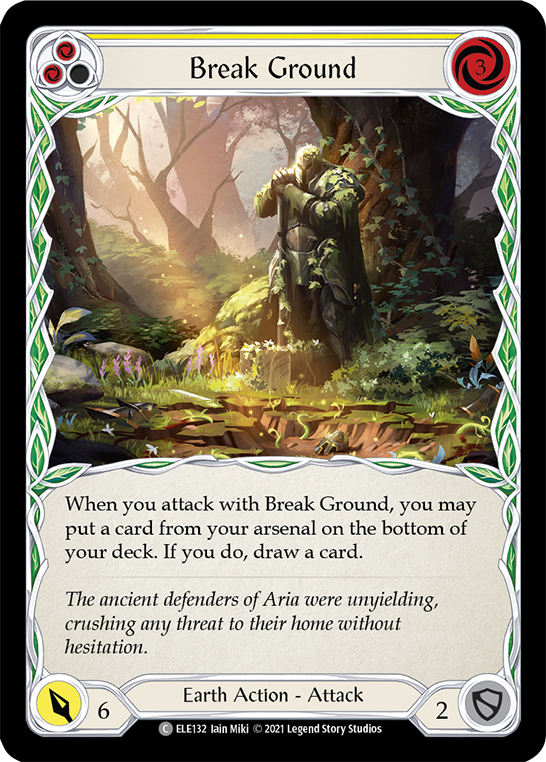 Break Ground (Yellow) Rainbow Foil