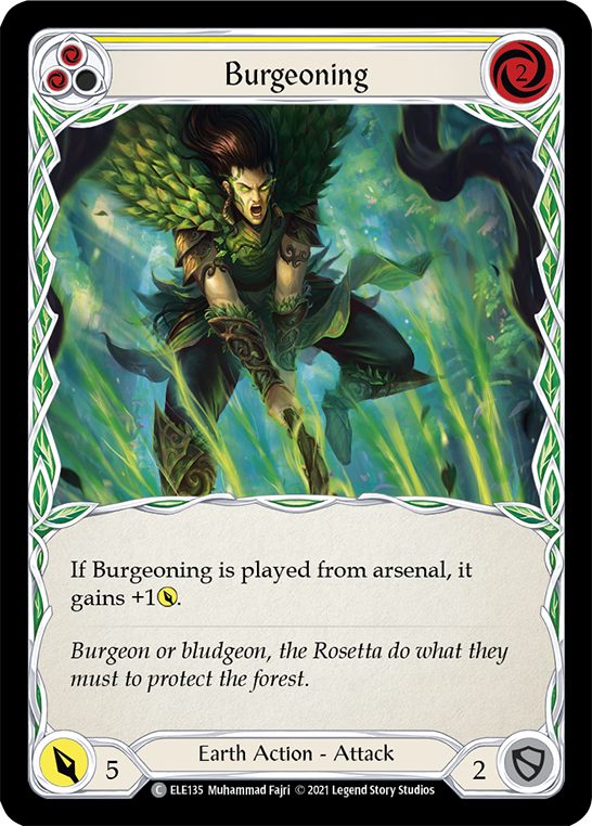 Burgeoning (Yellow) Rainbow Foil