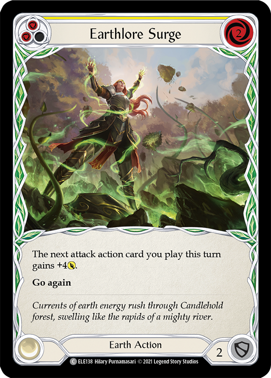 3x Earthlore Surge (Yellow)