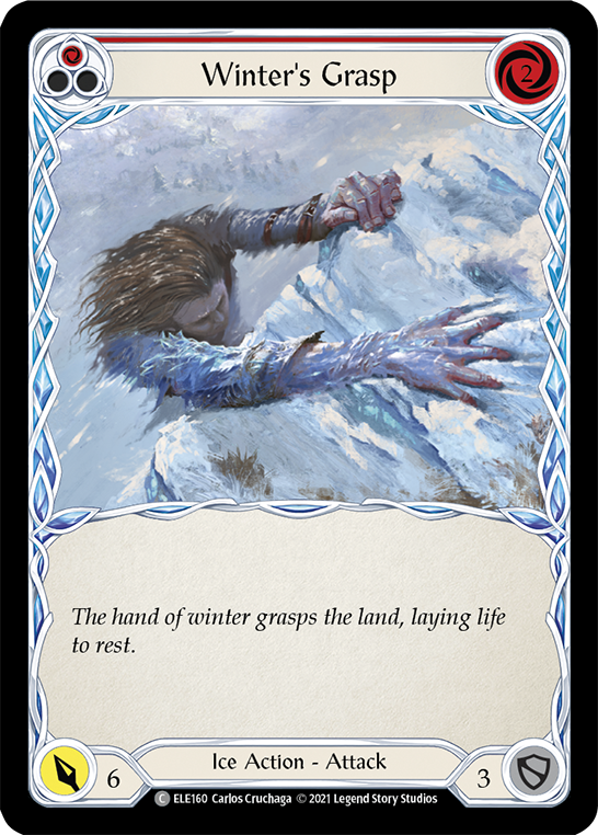 Winter's Grasp (Red) Rainbow Foil
