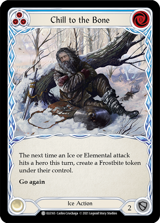Chill to the Bone (Blue) Rainbow Foil