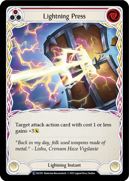 Lightning Press (Red) Rainbow Foil (Unlimited)