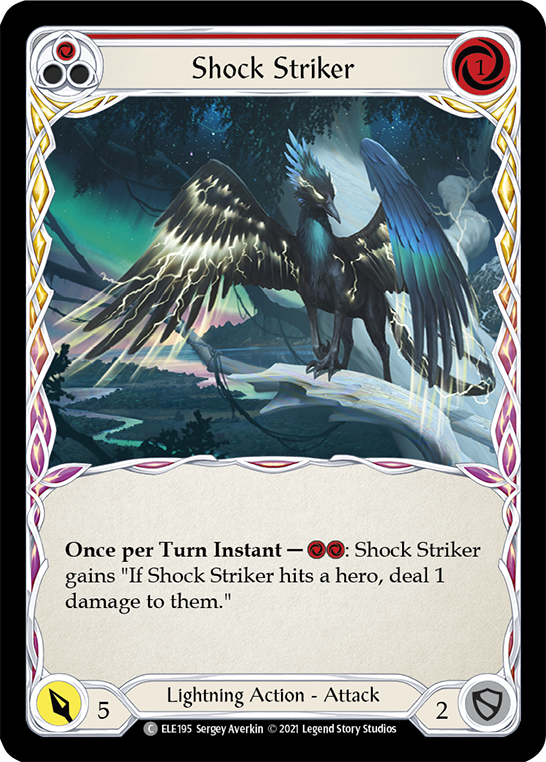 Shock Striker (Red) Rainbow Foil