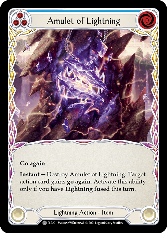 Amulet of Lightning Rainbow Foil