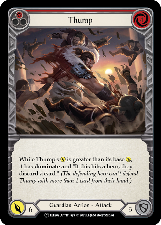 Thump (Red) Rainbow Foil (Unlimited)