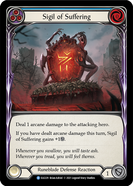 Sigil of Suffering (Blue) Rainbow Foil
