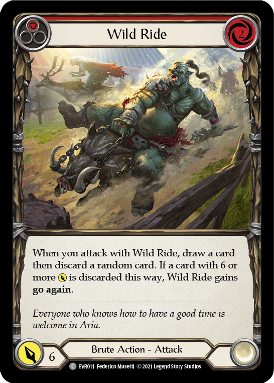 Wild Ride (Red) Rainbow Foil