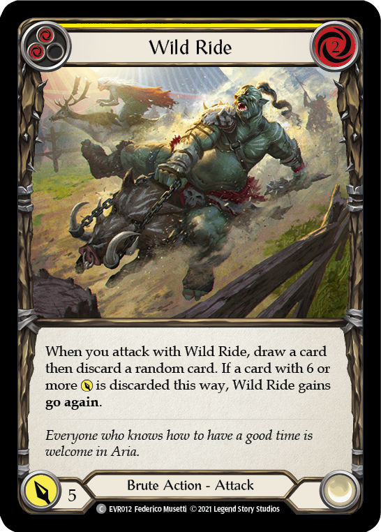 Wild Ride (Yellow) Rainbow Foil