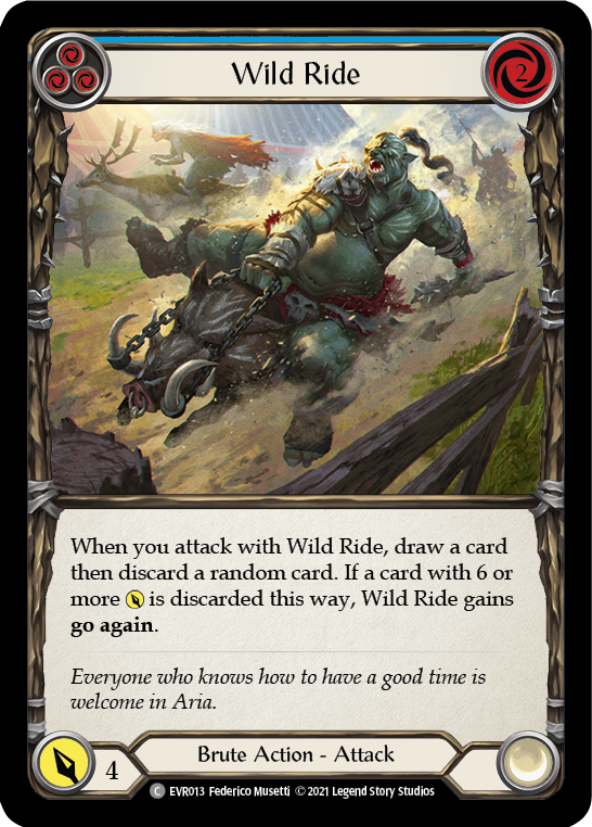 Wild Ride (Blue) Rainbow Foil