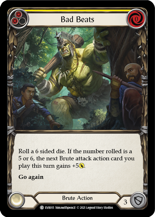 Bad Beats (Yellow) Rainbow Foil