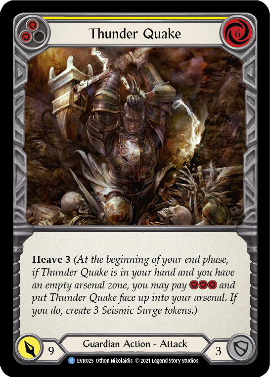 Thunder Quake (Yellow) Rainbow Foil
