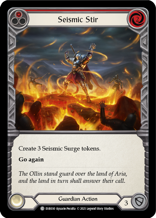 Seismic Stir (Red) Rainbow Foil