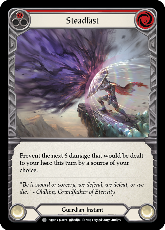 Steadfast (Red) Rainbow Foil