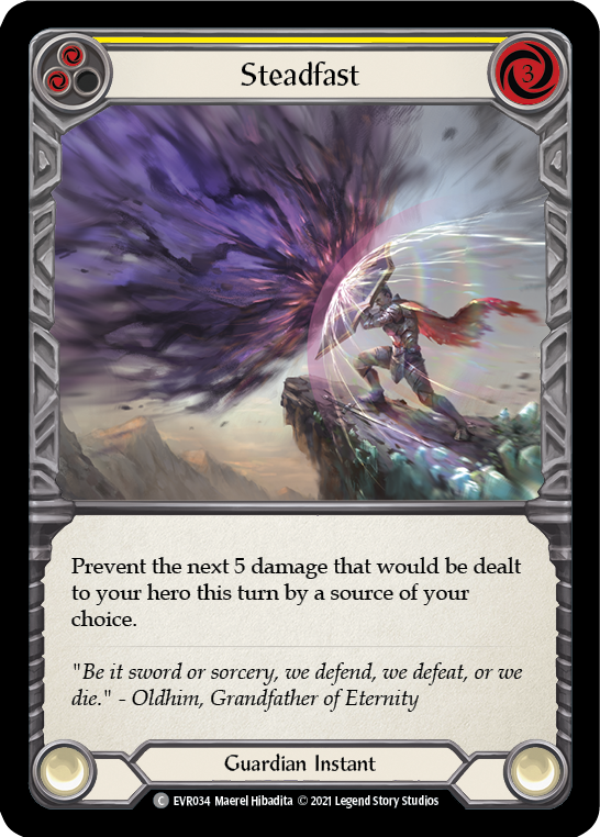 Steadfast (Yellow) Rainbow Foil