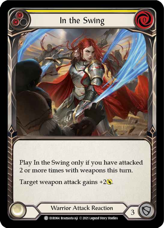In the Swing (Yellow) Rainbow Foil