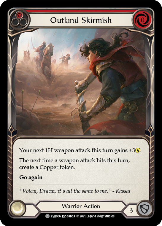 Outland Skirmish (Red) Rainbow Foil