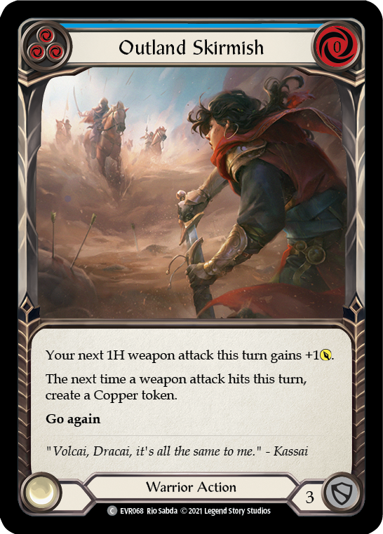 Outland Skirmish (Blue) Rainbow Foil