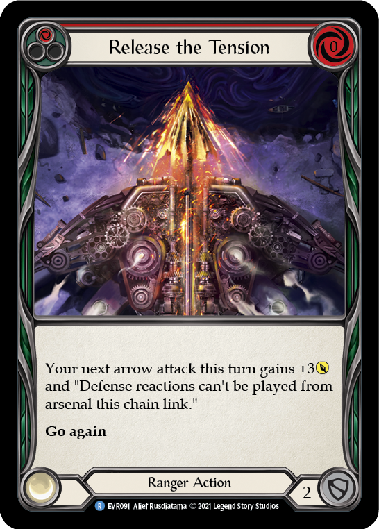 Release the Tension (Red) Rainbow Foil