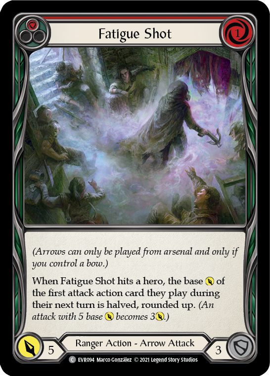 Fatigue Shot (Red) Rainbow Foil
