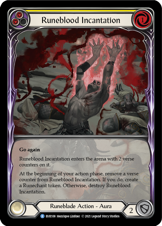 Runeblood Incantation (Yellow) Extended Art RF