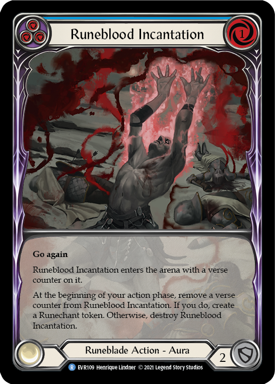 Runeblood Incantation (Blue) Extended Art RF