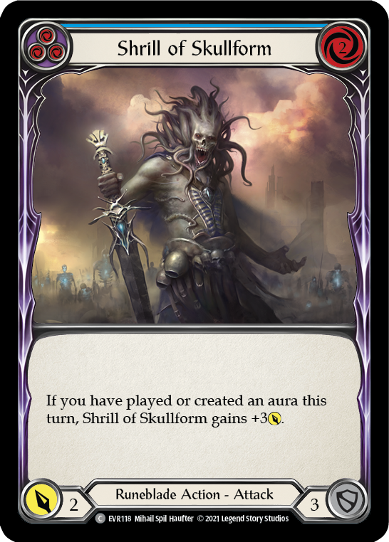 Shrill of Skullform (Blue) Rainbow Foil