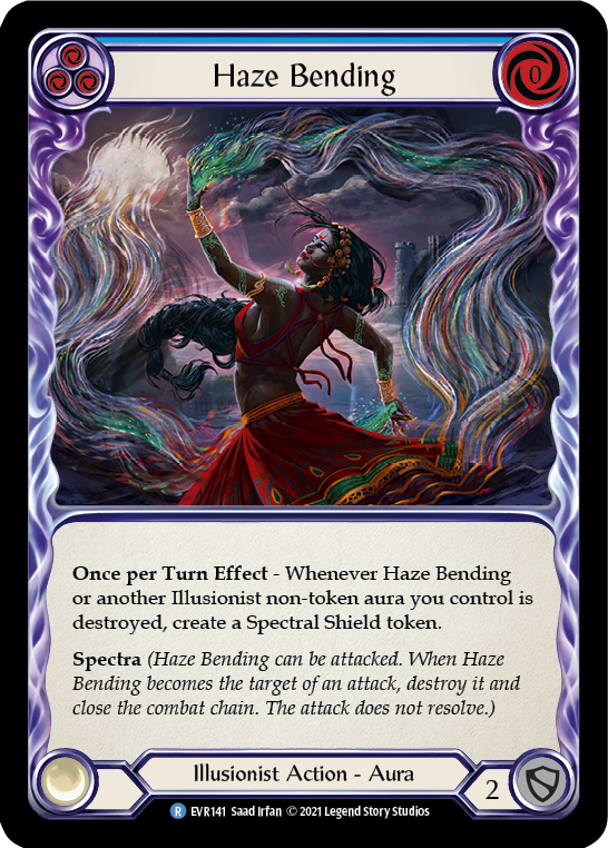 Haze Bending (Blue) Rainbow Foil