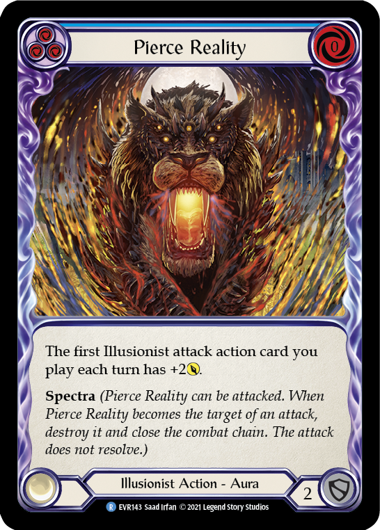 Pierce Reality (Blue) Rainbow Foil