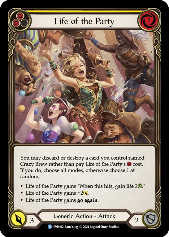 Life of the Party (Yellow) Rainbow Foil
