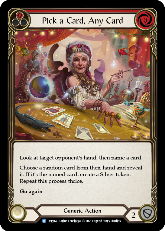 Pick a Card, Any Card (Red) Rainbow Foil