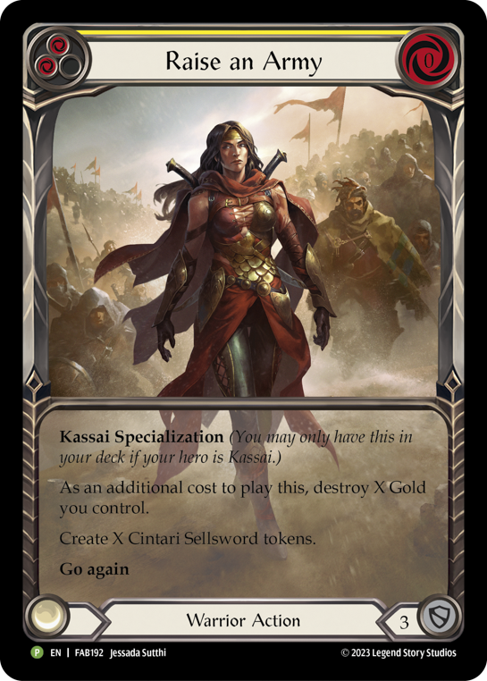 Raise an Army Extended Art Rainbow Foil Promo