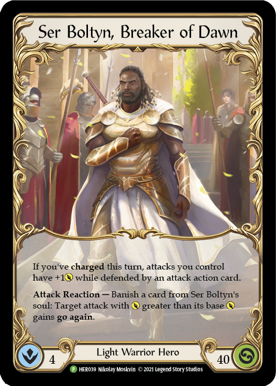 Ser Boltyn, Breaker of Dawn Rainbow Foil Promo