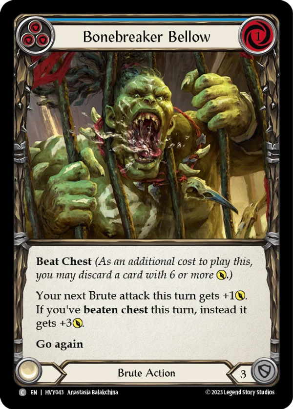 Bonebreaker Bellow (Blue) Rainbow Foil