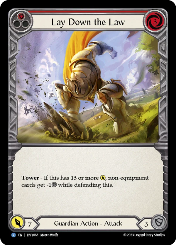 Lay Down the Law Rainbow Foil