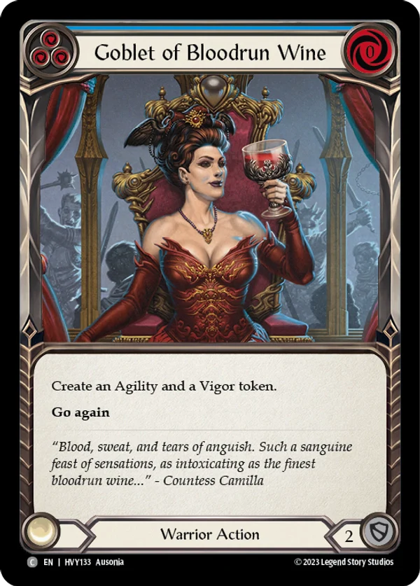 Goblet of Bloodrun Wine Rainbow Foil
