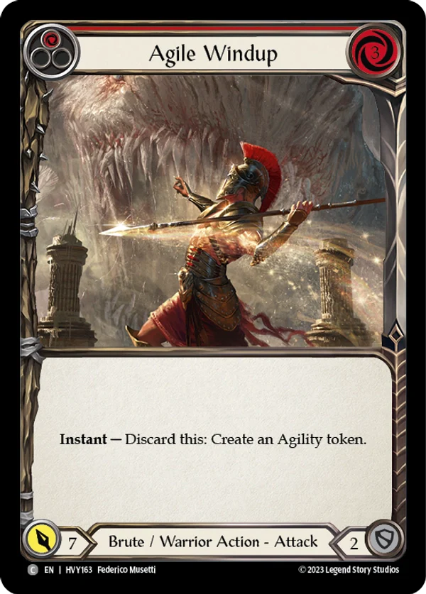 Agile Windup (Red) Rainbow Foil