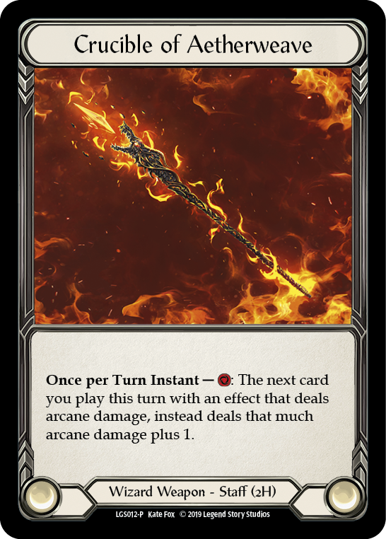 Crucible of Aetherweave Cold Foil Promo