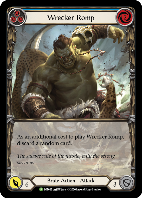 Wrecker Romp (Blue) Rainbow Foil Promo