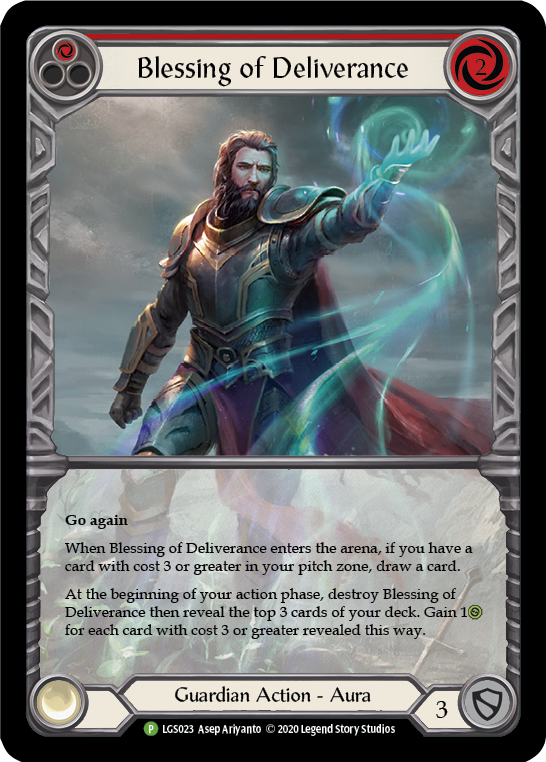 Blessing of Deliverance (Red) Rainbow Foil Promo