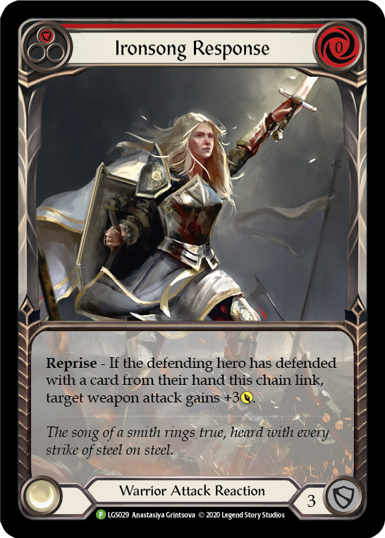 Ironsong Response (Red) Rainbow Foil Promo