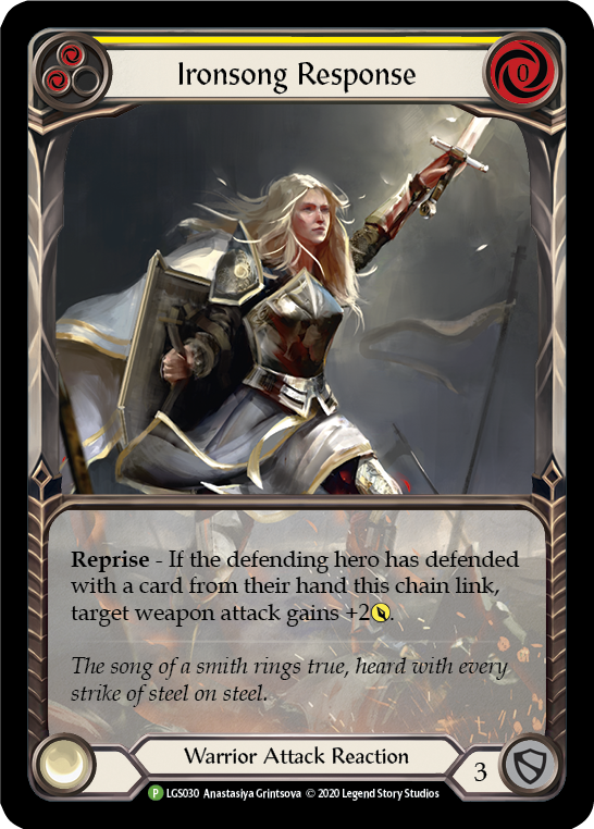 Ironsong Response (Yellow) Rainbow Foil Promo