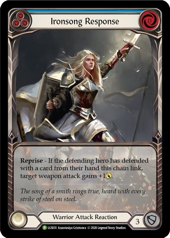 Ironsong Response (Blue) Rainbow Foil Promo