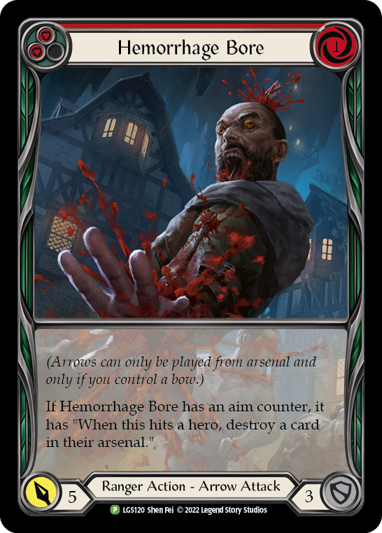 Hemorrhage Bore (Red) Promo Rainbow Foil