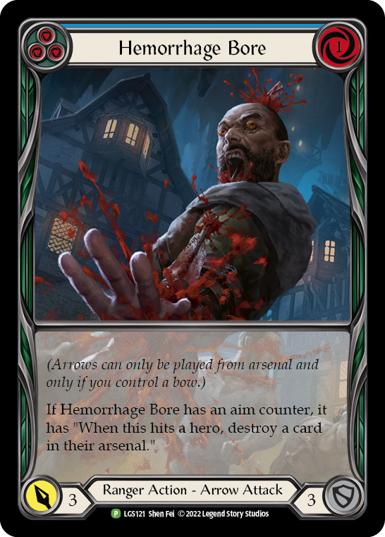 Hemorrhage Bore (Blue) Promo Rainbow Foil