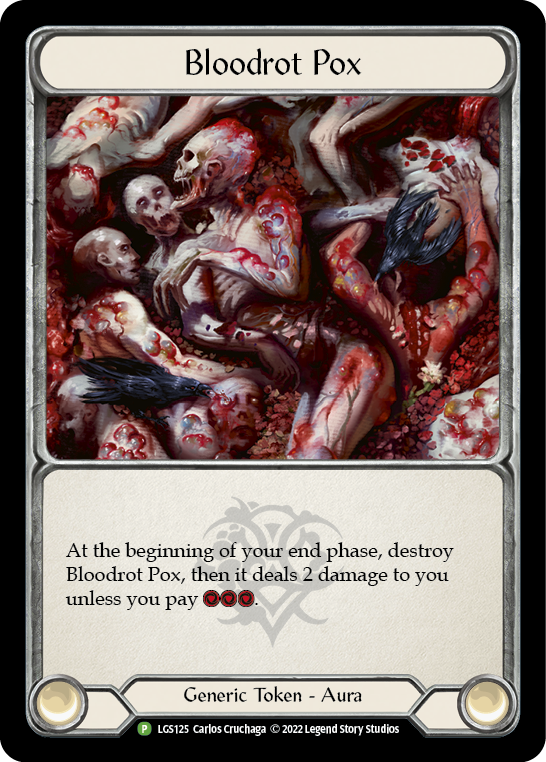 Bloodrot Pox Frailty Promo Cold Foil Token