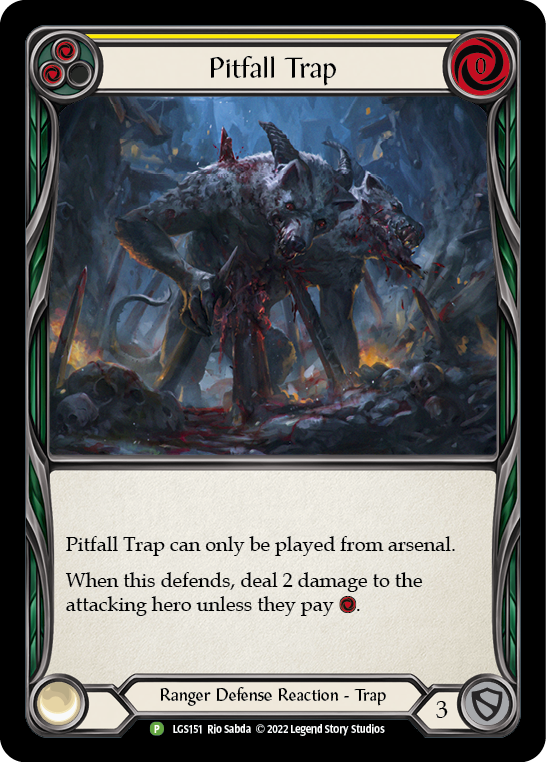 Pitfall Trap (yellow) Errata Promo Rainbow Foil