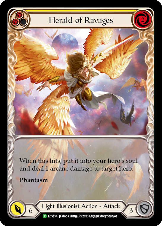 Herald of Ravages (Yellow) Rainbow Foil Promo