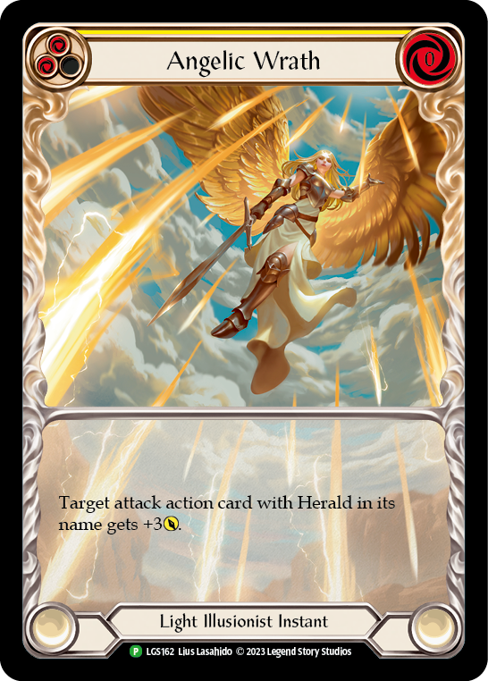 Angelic Wrath (Yellow) Rainbow Foil Promo