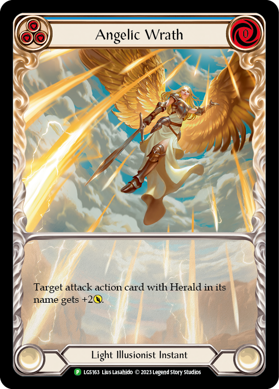 Angelic Wrath (Blue) Rainbow Foil Promo
