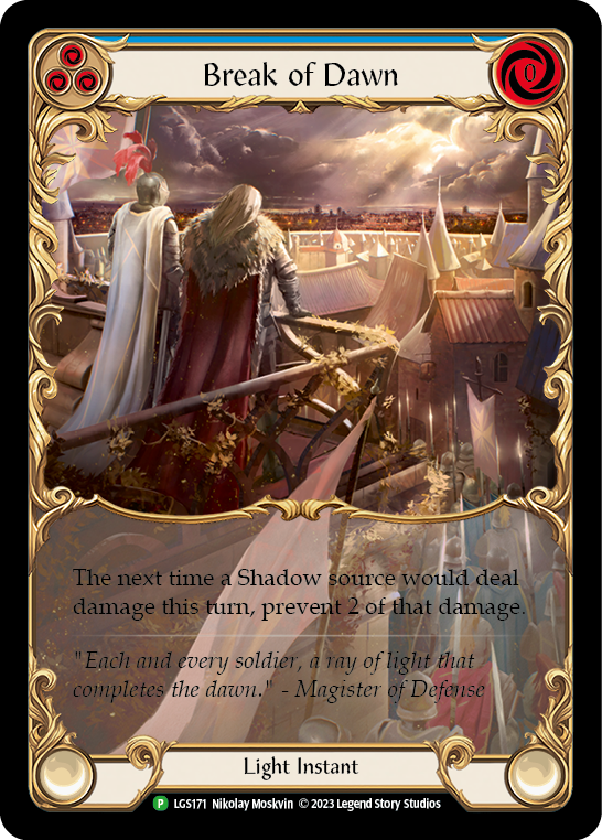 Break of Dawn (Blue) Rainbow Foil Promo